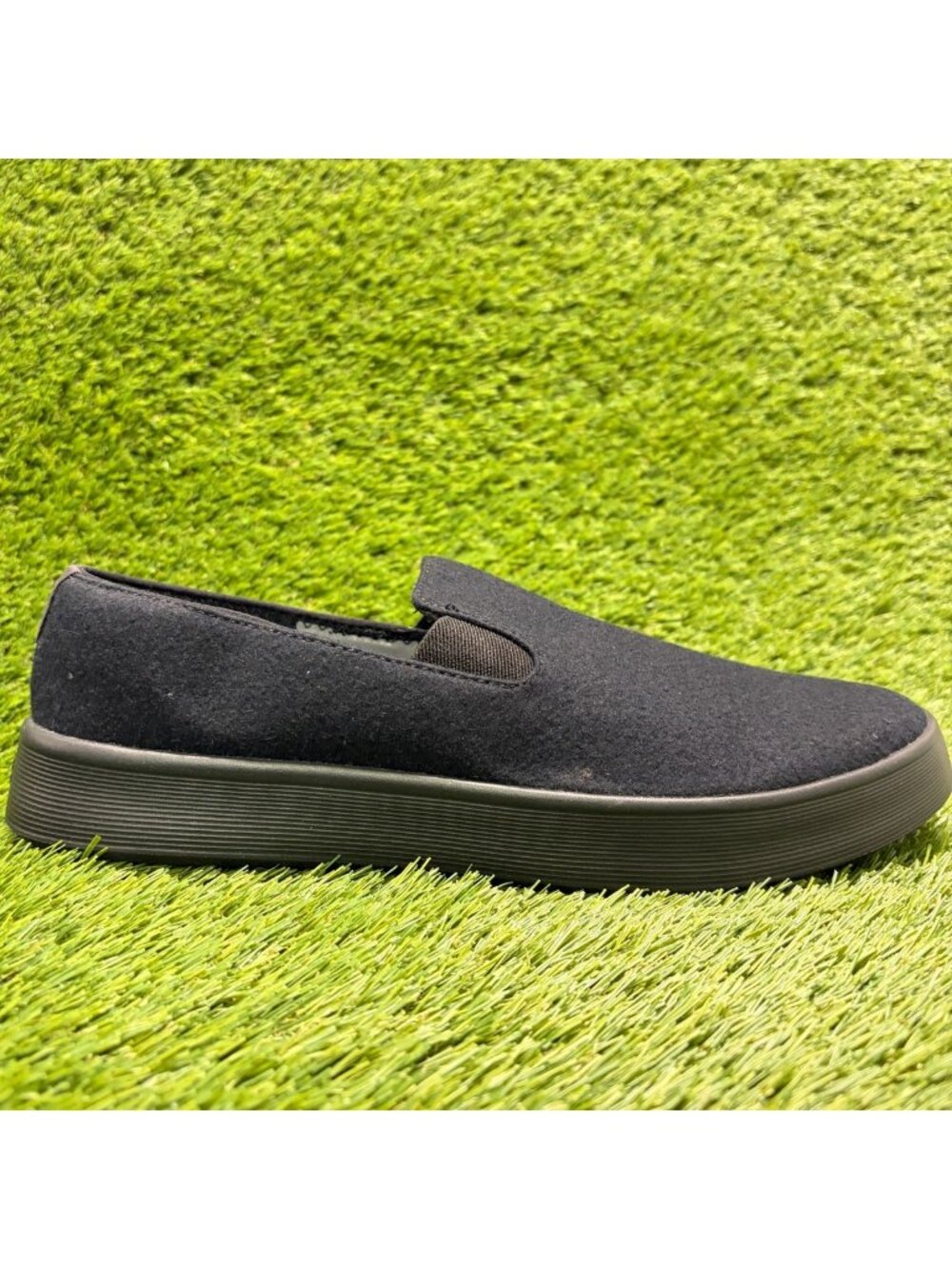 Allbirds Wool Cruiser Slip On Mens Size 12.5 Black Casual Walking Shoes Sneakers